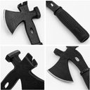 Ver imagem 5 de Machadinho Tatico Militar Camping 3 em 1 Machado Tomahawk Martelo em Aco Pe de Cabra Cabo Emborracha