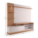 Ver imagem 4 de Estante Home Theater Maceió Freijó Off White com Mesa de Centro Jeri Off White Freijó e Aparador Riv