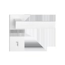 Ver imagem 1 de Fechadura Beethoven Branco Texturizado Interna