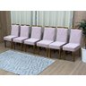 Conjunto 6 Cadeiras de Jantar Rosa 11 Luana - 2