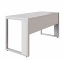 Ver imagem 6 de Mesa Plataforma Individual com Caixa de Tomadas Pés Metal 120cm Industrial Executive Cinza