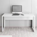 Ver imagem 4 de Mesa Plataforma Individual com Caixa de Tomadas Pés Metal 120cm Industrial Executive Cinza