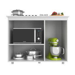 Balcão de Cozinha para Cooktop Bigger 2 Portas 5201 Branco J Carvalho - 3