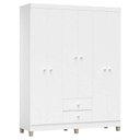 Ver imagem 2 de Quarto Bebê 6 Portas com Gaveteiro Ternura Baby e Mini Berço Moisés Alegria com Colchão -