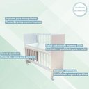 Ver mais imagens de Quarto Bebê 6 Portas com Gaveteiro Ternura Baby e Mini Berço Moisés Alegria com Colchão -