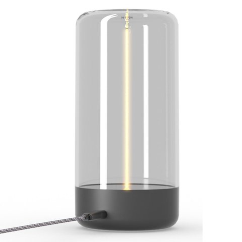 Luminaria Lampada Magnetica Minimalista Mesa Led Touch 3 Niveis sem Fio Filamento Recarregavel Moder