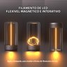 Luminaria Lampada Magnetica Minimalista Mesa Led Touch 3 Niveis sem Fio Filamento Recarregavel Moder - 6
