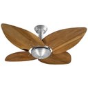 Ver imagem 1 de Ventilador de Teto Office Jet Aspen Venti-Delta Prata 4Pás Imbuia 110V+Controle