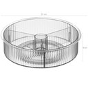 Ver imagem 4 de Kit 2 Organizadores Giratórios 3 Divisórias Coza New Retrô 31cm Temperos Cozinha Plástico