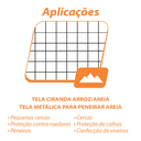 Ver imagem 4 de Tela Ciranda Arroz/areia 1x12,5m Malha 10 Fio 28 Rino Agro