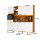 Ver imagem 4 de Cozinha Compacta Pilar 11 Portas 1 Gaveta Freijó/Off White - Pnr Móveis