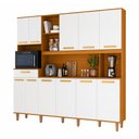 Ver imagem 2 de Cozinha Compacta Pilar 11 Portas 1 Gaveta Freijó/Off White - Pnr Móveis
