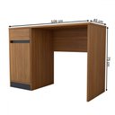 Ver imagem 4 de Mesa Escrivaninha Loft 1 Porta 1 Gaveta Amêndola Touch/grafito - Panorama Móveis