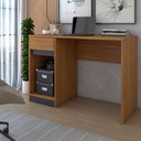 Ver imagem 2 de Mesa Escrivaninha Loft 1 Porta 1 Gaveta Amêndola Touch/grafito - Panorama Móveis