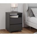 Ver imagem 4 de Conjunto de 2 Gaveteiros Flox Preto Onix