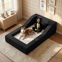 Ver imagem 6 de Cama Montessoriana Infantil Noah 100% Espuma com Colchão Bouclê Preto - Desk Design