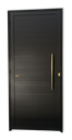Ver imagem 1 de Porta Lambril c/Puxador D. Super Preto Dourado 80 Brimak