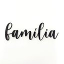 Ver imagem 1 de Adorno De Parede Família - Palavra Decorativa, Quadro, lettering - Toque 3D:Preto