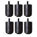 Ver imagem 3 de Kit com 6 Pés para Cama Box ou Baú Solteiro P63 Marrom