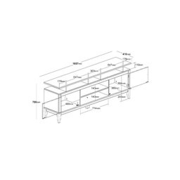 Rack de Madeira Maciça com 2p Base Elevada Verde - 5