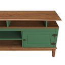 Ver imagem 2 de Rack para TV 75 Polegadas Madeira Maciça 2 Portas Rústico 185,7cm Verde - Apaixone & Decore