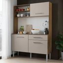 Ver imagem 1 de Kit Cozinha Compacta 120cm Rustic/crema Life Madesa