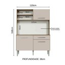 Ver imagem 4 de Kit Cozinha Compacta 120cm Rustic/crema Life Madesa