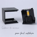 Ver imagem 5 de Mini Arandela Led Preta 3w 2 Fachos 3k 270lm Ip66 Bivolt