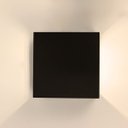 Ver imagem 1 de Mini Arandela Led Preta 3w 2 Fachos 3k 270lm Ip66 Bivolt