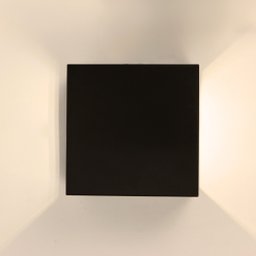 Mini Arandela Led Preta 3w 2 Fachos 3k 270lm Ip66 Bivolt - 1