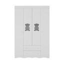 Ver imagem 7 de Guarda-roupa Infantil 122cm com Vidro 4 Portas e 2 Gavetas Doçura Multimóveis Mp4493 Branco