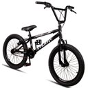 Ver imagem 1 de Bicicleta Aro 20 Bmx Infantil Flay Aro Aero Freio V-brake Menino 6, 7, 8, 9, 10 + Anos - Preto