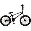 Ver imagem 2 de Bicicleta Aro 20 Bmx Infantil Flay Aro Aero Freio V-brake Menino 6, 7, 8, 9, 10 + Anos - Preto
