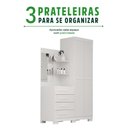 Ver imagem 5 de Guarda-Roupa Solteiro Melissa 2 Portas com 4 Gavetas 100% MDF Bran/Rosa/Azul/Lilas