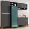Cozinha Completa Modulada 4 Peças Vanessa Cinza Ajl Móveis - 2