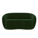 Ver imagem 2 de Sofá Decorativo 1,60cm 2 Lugares Íbis Veludo Verde G33 - Gran Belo
