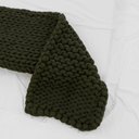 Ver imagem 4 de Manta Peseira de Maxi Tricot Casal 0,60x2,00m, Cor Musgo - Magma Cotton