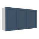 Ver mais imagens de Cozinha Compacta Modulada 2 Peças 5 Portas 3 Gavetas 120cm Provençal Branco/Azul - Mademovel