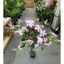 Planta Artificial Clematis Real Toque Árvore com 1.40m - 4