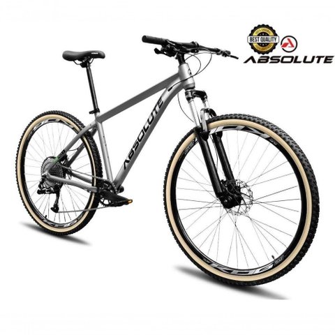 Bike Aro 29 Nero 5 Peças Inteira Absolute 12v Hollowtech Garfo Trava Remota Pneu Faixa Freio Hidrá