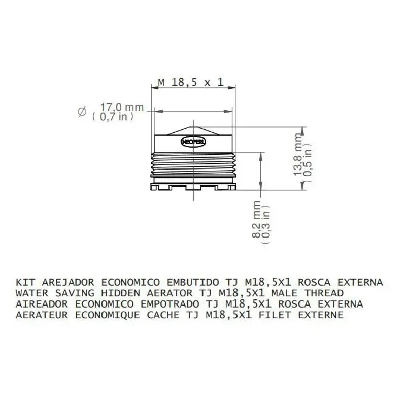 Ver imagem 2 de Arejador Tj 5 Lpm 00518100 Docol