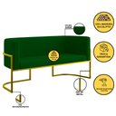 Ver imagem 3 de Kit Sofá 2 Lugares + 2 Poltronas para Recepção – Balaqui Cor:verde