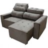 Sofá para Sala Reclinavel Estofado Price 180cm Veludo Castor - 4