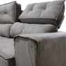 Sofá para Sala Reclinavel Estofado Price 180cm Veludo Castor - 8