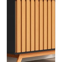Buffet Aparador 3 Portas Ripado Mdf 1.36 Juçara Ofertamo - 3