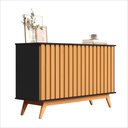 Ver imagem 1 de Buffet Aparador 3 Portas Ripado Mdf 1.36 Juçara Ofertamo