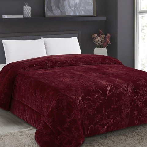 Edredom La Vie Casal 2,20x2,40 Vinho Jolitex