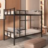 Cama Beliche Solteiro Aço com Escada e Grade de Proteção Reforçada - 3