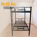 Ver imagem 3 de Cama Beliche Solteiro Aço com Escada e Grade de Proteção Reforçada