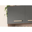 Ver imagem 5 de Cozinha Compacta Kit Álamo C/ 6 Portas e 1 Gaveta 160cm Avena/grafito - Demóbile